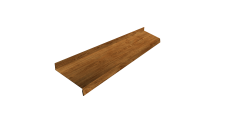 Отлив простой 100 0,45 Print Elite Golden Wood TwinColor (2м)