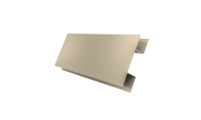 Планка H-образная стыковочная сложная Grand Line 0,45 Drap TX RAL 1015 светлая слоновая кость (2м)