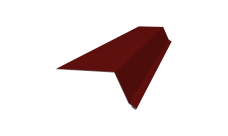 Планка капельник 100х55 0,5 Satin с пленкой RAL 3011 коричнево-красный (2м)