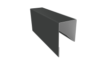 Планка П-образная заборная 17 Grand Line 0,5 Satin с пленкой RAL 7016 антрацитово-серый (2м)