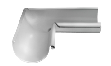 Угол желоба внутренний Grand Line PU 90 гр 125 мм RAL 9003 сигнальный белый
