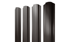 Штакетник Прямоугольный фигурный Grand Line 0,45 Print Elite Coffee Wood TwinColor