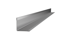 Уголок пристеночный 19х19 (3 м) серебристый металлик