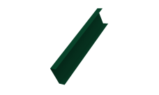 Декоративная накладка на столб универсальная 60х60 для забора жалюзи Grand Line 0,45 PE-Double RAL 7016 антрацитово-серый (2м)