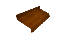 Отлив простой 70 Grand Line 0,45 Принт Премиум Золотой дуб насыщенный Фреш TwinColor (2м)