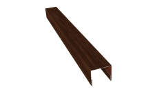 Планка П-образная заборная 24 Grand Line 0,45 Print Elite Cherry Wood TwinColor (2м)