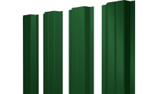 Штакетник П-образный A с прямым резом Grand Line 0,45 PE RAL 6002 лиственно-зеленый