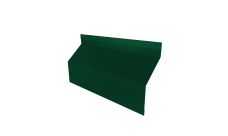 Ламель забора жалюзи Milan Slim стартовая/финишная для калиток и ворот 0,45 PE-Double RAL 6005 зеленый мох