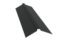 Планка конька плоского 150х40х150 Grand Line 0,5 Satin Matt TX RAL 7016 антрацитово-серый (2м)