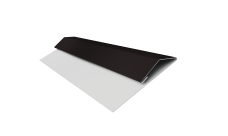 Планка стартово-финишная Экобрус, Экобрус new Grand Line 0,5 Rooftop Бархат RAL 9005 черный (2м)