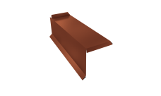 Планка торцевая сегментная 30мм Левая 0,45 Drap RAL 8004 терракота