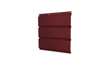 Софит металлический Grand Line полная перфорация 0,45 PE с пленкой RAL 3005 красное вино