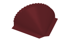 Заглушка конусная 0,5 Satin RAL 3005 красное вино