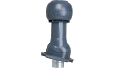 Комплект вентиляции Gervent Статик для кровли Профнастил-20 изолированный 125/160мм серый графит