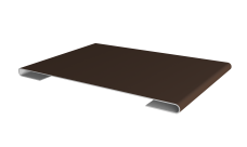 Планка стыковочная 0,5 PurLite Matt RAL 8017 шоколад (2м)