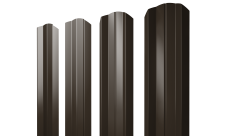 Штакетник М-образный A фигурный Grand Line 0,5 PurLite Matt RR 32 темно-коричневый