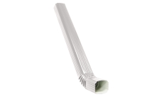 Труба прямоугольная с коленом Vortex в1 1м RAL 9003