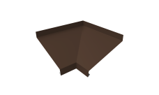 Угол отлива внутренний 250 0,45 Drap ST lite с пленкой RAL 8017 шоколад