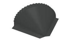 Заглушка конусная Grand Line 0,45 Drap RAL 7016 антрацитово-серый