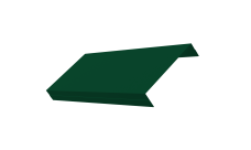 Ламель обратная 125 забора жалюзи Texas Grand Line 0,45 PE-Double RAL 6005 зеленый мох