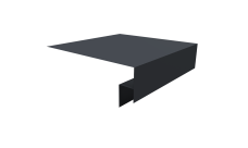 Планка околооконная сложная 200х50х12 (j-фаска) Grand Line 0,45 Drap-double TX RAL 7024 мокрый асфальт (2м)