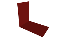 Планка снегозадержания усиливающая 0,5 Satin с пленкой RAL 3011 коричнево-красный (2м)