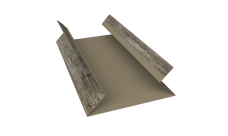 Планка угла внутреннего составная верхняя Экобрус Grand Line 0,45 Print Elite Nordic Wood TwinColor (2м)