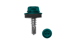 Саморез по металлу Daxmer 5,5х19 RAL 5021 (250) сверло №3