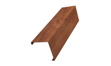 Декоративная накладка на столб универсальная угловая 60х60 для забора жалюзи Grand Line 0,45 Print Premium Rowan Wood Intense FTC (3м)