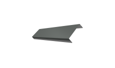 Ламель обратная 100 забора жалюзи Texas Grand Line 0,45 PE RAL 7005 мышино-серый