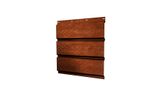 Софит металлический Grand Line полная перфорация 0,45 Print Premium с пленкой Rowan Fresh TwinColor