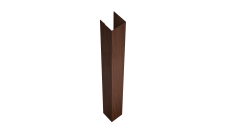 Стойка жалюзи Texas для монтажа с крепежным вкладышем 0,45 Print Elite Choco Wood TwinColor (2м)