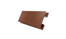 Планка H-образная стыковочная сложная Grand Line 0,45 Drap RAL 8004 терракота (2м)