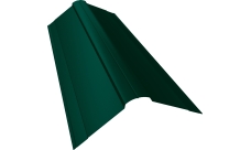 Планка конька фигурного 150х150 Grand Line 0,4 PE с пленкой RAL 6005 зеленый мох (2м)