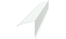 Планка конька односкатной кровли 160х160 Grand Line 0,45 PE-Double с пленкой RAL 9003 сигнальный белый (2м)