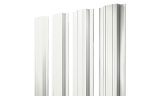 Штакетник Прямоугольный с прямым резом Grand Line 0,5 Satin RAL 9003 сигнальный белый