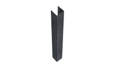 Стойка для забора жалюзи Texas Grand Line для монтажа с крепежным вкладышем 0,45 Print Premium Grey Wood TwinColor (1,8м)