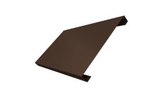 Ламель лицевая 200 забора жалюзи Texas 0,45 PE-Double RAL 8017 шоколад