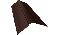 Планка конька фигурного 150х150 Grand Line 0,45 Drap ТХ двухсторонний RAL 8017 шоколад (2м)