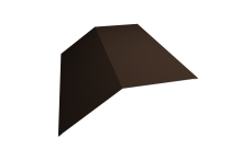 Планка конька плоского 190х190 0,45 Drap TX RAL 8017 шоколад (2м)