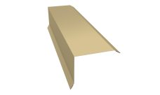 Планка торцевая 80х100 Grand Line 0,4 PE с пленкой RAL 1014 слоновая кость (2м)