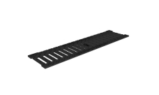 Решетка водоприемная Gidrolica Standart РВ -10.13,6.50 - щелевая чугунная ВЧ, кл. С250 (506)