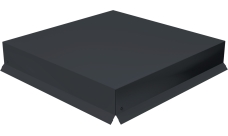 Колпак на столб крышка 390х390мм 0,45 Drap с пленкой RAL 7024 мокрый асфальт