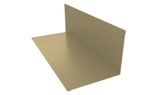 Планка примыкания 130х160мм 0,45 PE lite с пленкой RAL 1014 слоновая кость (2м)