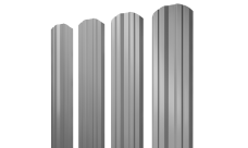 Штакетник Твин фигурный Grand Line 0,45 Драп RAL 7004 сигнальный серый