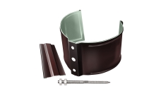 Кронштейн трубы на кирпич GL PE 100 мм RAL 8017 шоколад