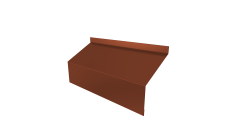 Ламель забора жалюзи Milan/Milan new стартовая/финишная для калиток и ворот 0,5 Satin RAL 8004 терракота