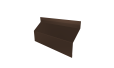 Ламель забора жалюзи Milan Slim стартовая/финишная для калиток и ворот 0,5 PE RAL 8017 шоколад