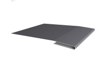 Планка начальная 0,45 Drap TX RAL 7004 сигнальный серый (2м)