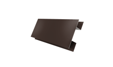 Планка H-образная стыковочная сложная 0,5 PurPro Matt 275 RAL 8017 шоколад (2м)